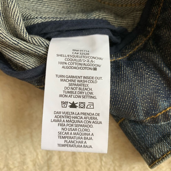 Armani Exchange Moto Jean Jacket Size S - Picture 5 of 5